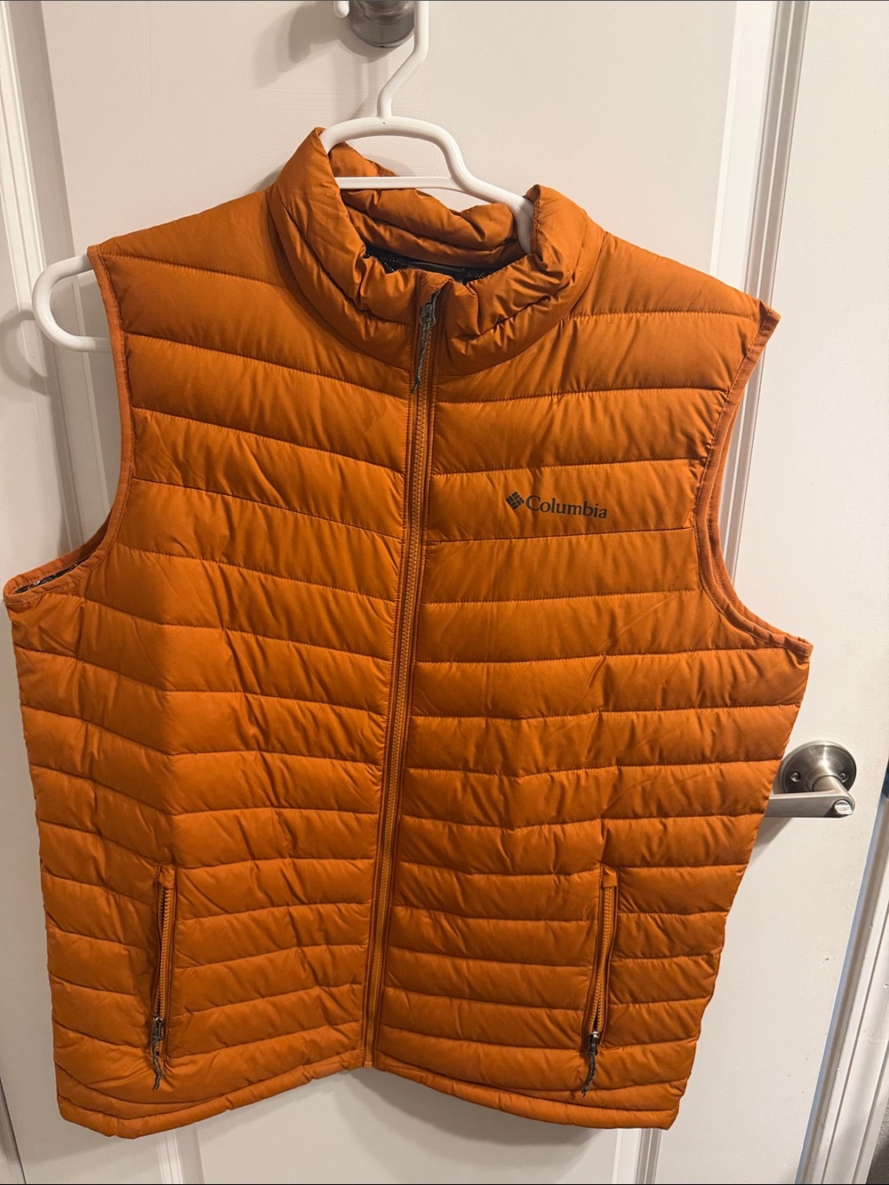 Columbia Men’s Orange Quilted Insulated Vest